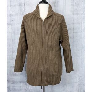 Pendleton Lambs Wool Knit Sweater Men's M Big Lebowski Zip Cardigan Westerly
